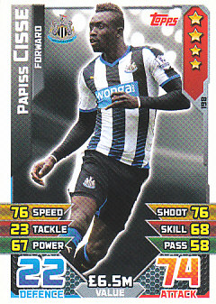 Papiss Cisse Newcastle United 2015/16 Topps Match Attax #198